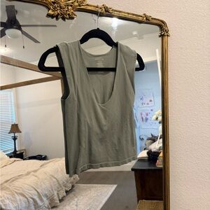 Free People Intimately Olive Tank Top